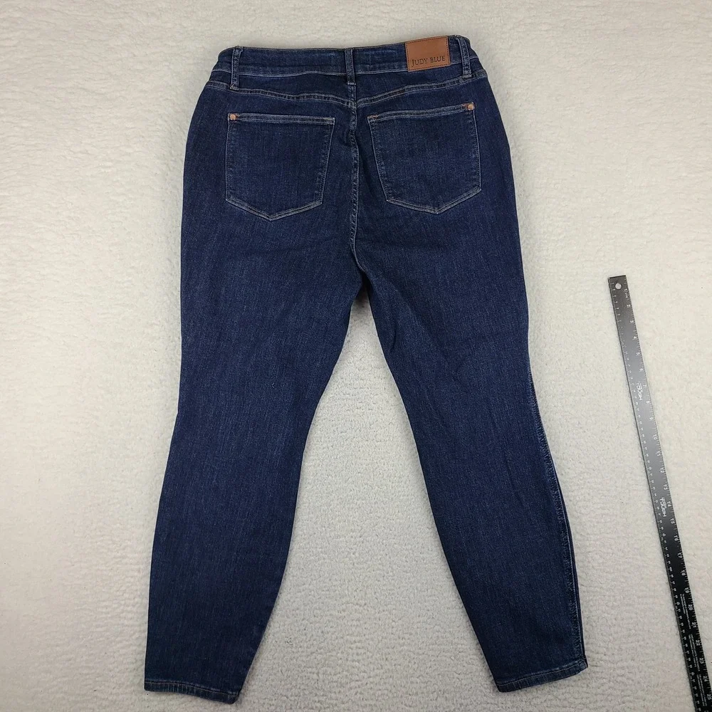 Judy Blue Jeans Womens 14W Blue Skinny Fit Dark Wash Denim JB88894